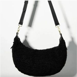NWT Anthropologie Jules Kae Zola Sherpa Crossbody Bag Black NEW